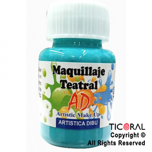 MAQUILLAJE TEATRAL AD 137 VERDE AGUA 40ML X 6 UNIDADES